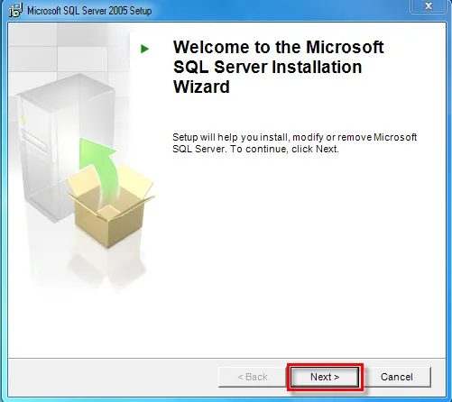 Kiểm tra các yêu cầu hệ thống khi cài SQL Server 2005