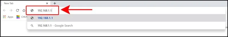 Kiểm tra địa chỉ IP mặc định của router WiFi FPT, thường là 192.168.1.1, để đăng nhập