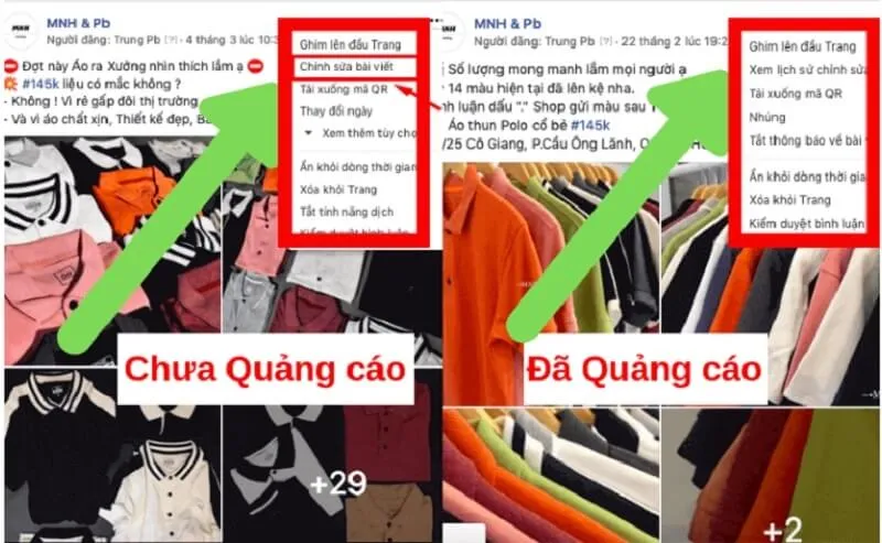 Kiểm tra lịch sử chỉnh sửa bài viết quảng cáo