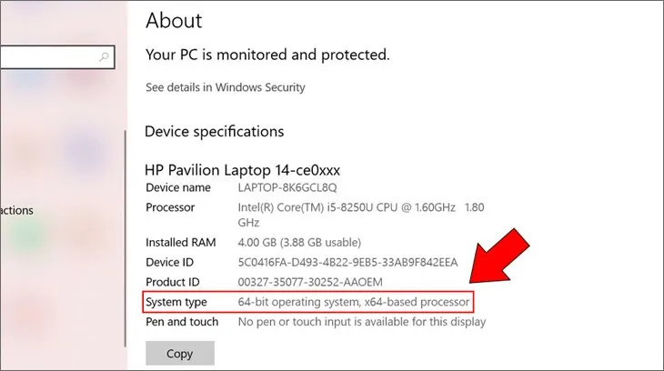 Kiểm tra máy tính là hệ điều hành Windows 32 bit hay 64 bit