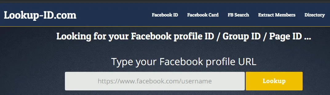 Lấy UID từ liên kết facebook cá nhân