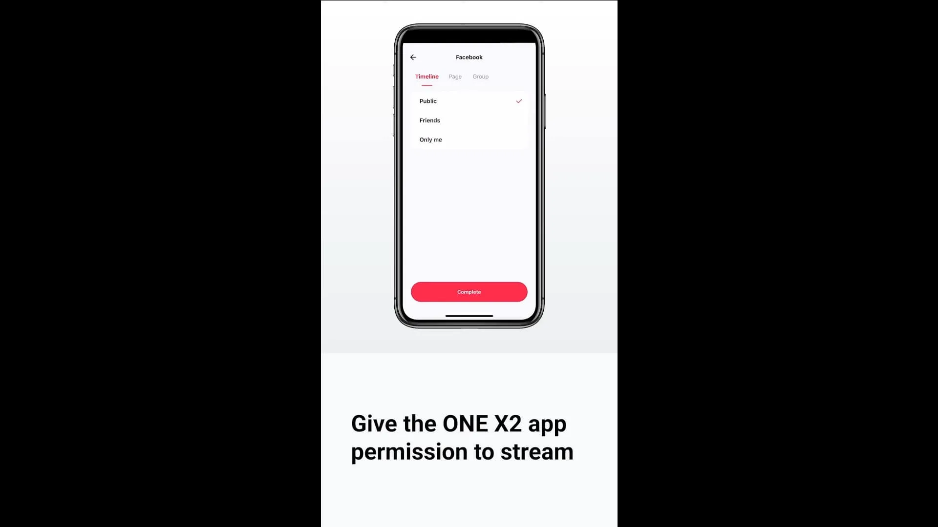 Live stream with One X2 6
