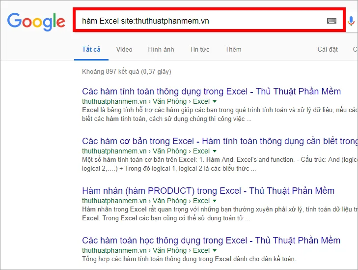 Lọc hướng dẫn cách download video trên facebook bằng idm chỉ trong một trang web cụ thể (site:)