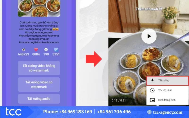 Lựa chọn định dạng tải xuống MP4 hoặc MP3 khi áp dụng cách tải video từ tik tok về máy tính