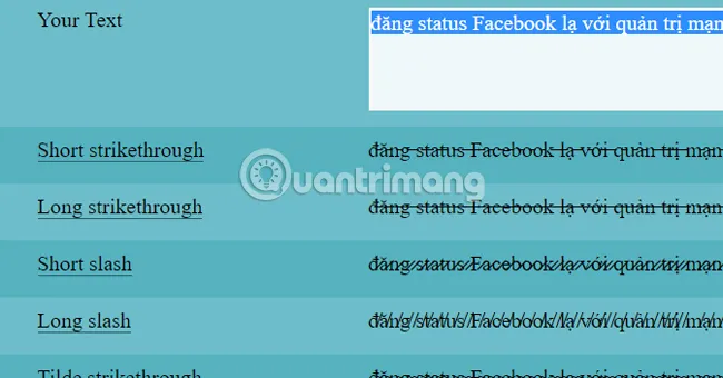 Lựa chọn font chữ độc đáo để đăng trạng thái Facebook