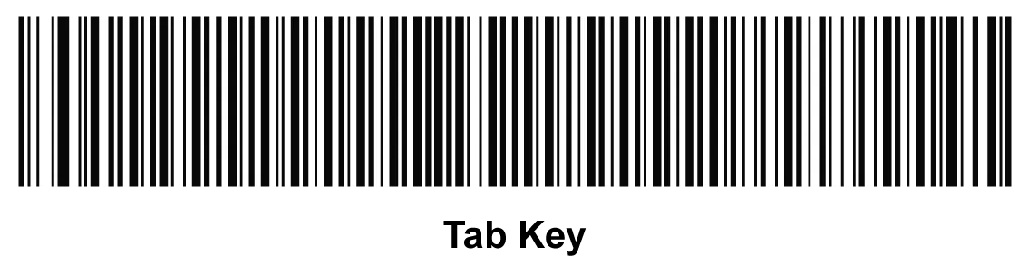 Mã vạch cấu hình chức năng Tab sau khi quét cho máy quét mã vạch Symbol LS2208