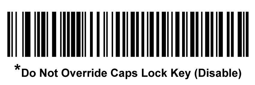 Mã vạch để hủy bỏ chế độ CAPSLOCK trên máy quét mã vạch Symbol LS2208