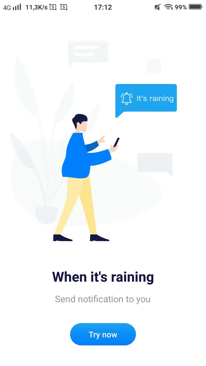 Màn hình chào mừng của ứng dụng BroadLink