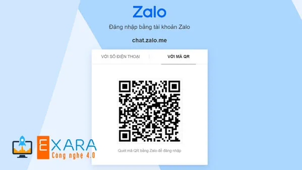 Màn hình đăng nhập Zalo trên máy tính qua QR Code, thể hiện phương pháp truy cập tài khoản