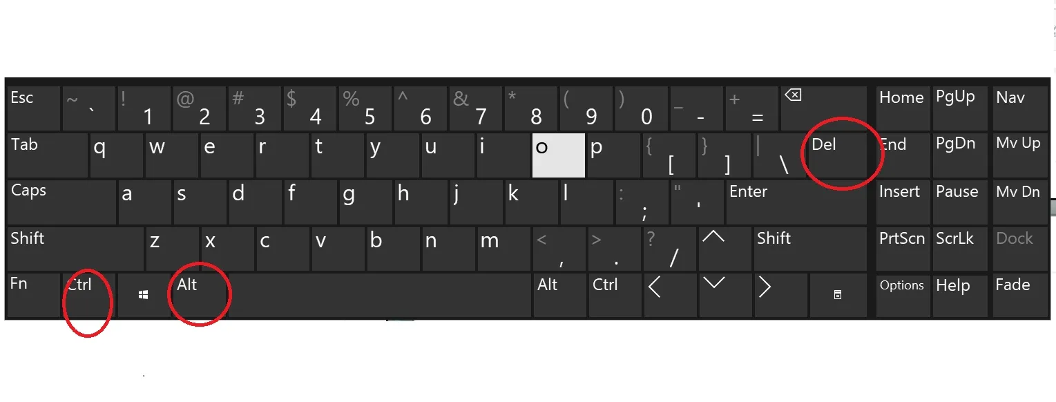 Màn hình Windows Security sau khi nhấn Ctrl + Alt + Delete