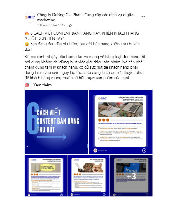 Mẫu cách viết bài facebook cung cấp nội dung hữu ích, xây dựng niềm tin