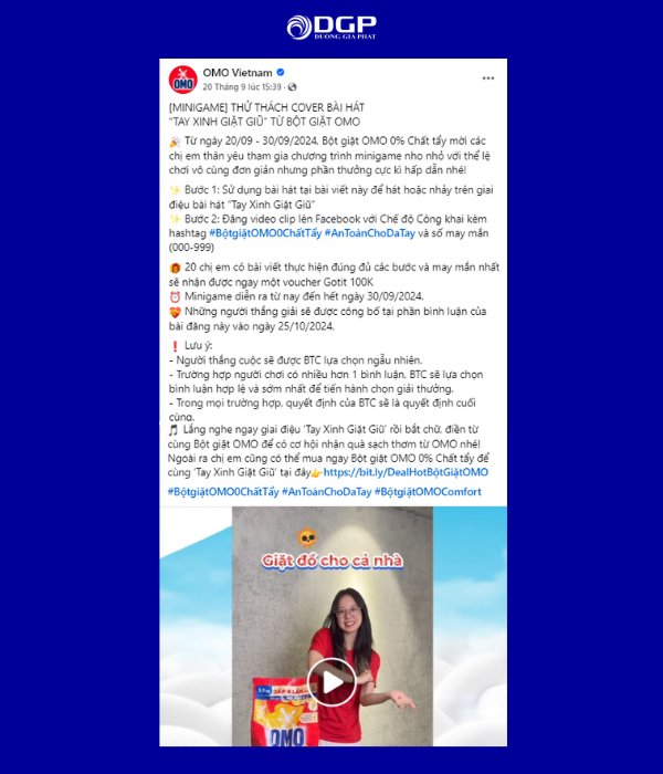 Mẫu cách viết bài facebook khuyến khích người dùng tạo ra nội dung UGC