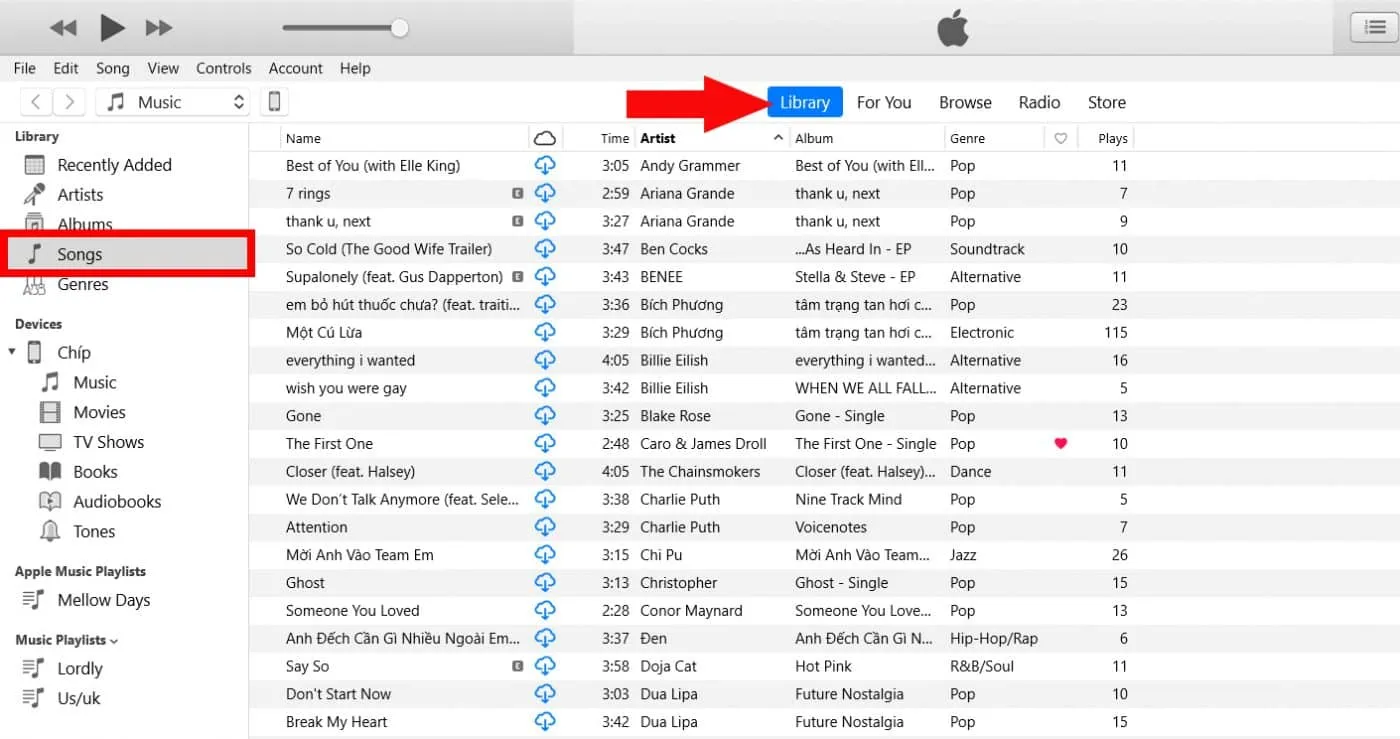 Menu chính để chọn file nhạc chuông cho điện thoại itel Android