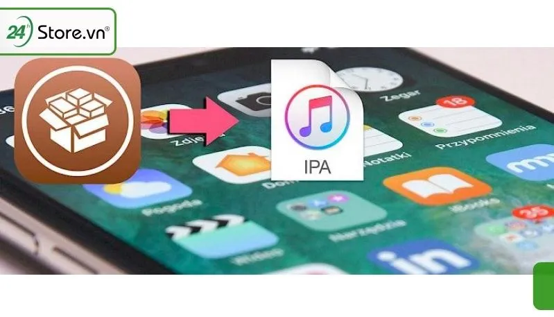 Minh họa cách sử dụng Cydia Impactor để cài tệp .ipa cho iPhone đã Jailbreak