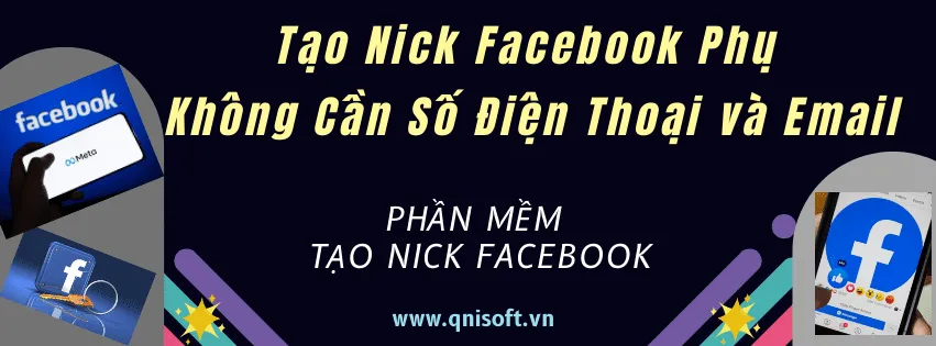 Minh họa giao diện Facebook với tùy chọn tạo tài khoản phụ