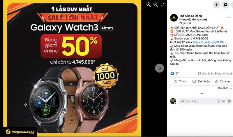 Mở Facebook trên máy tính > Chọn ảnh mà bạn muốn lấy ID bằng cách nhấn vào ảnh