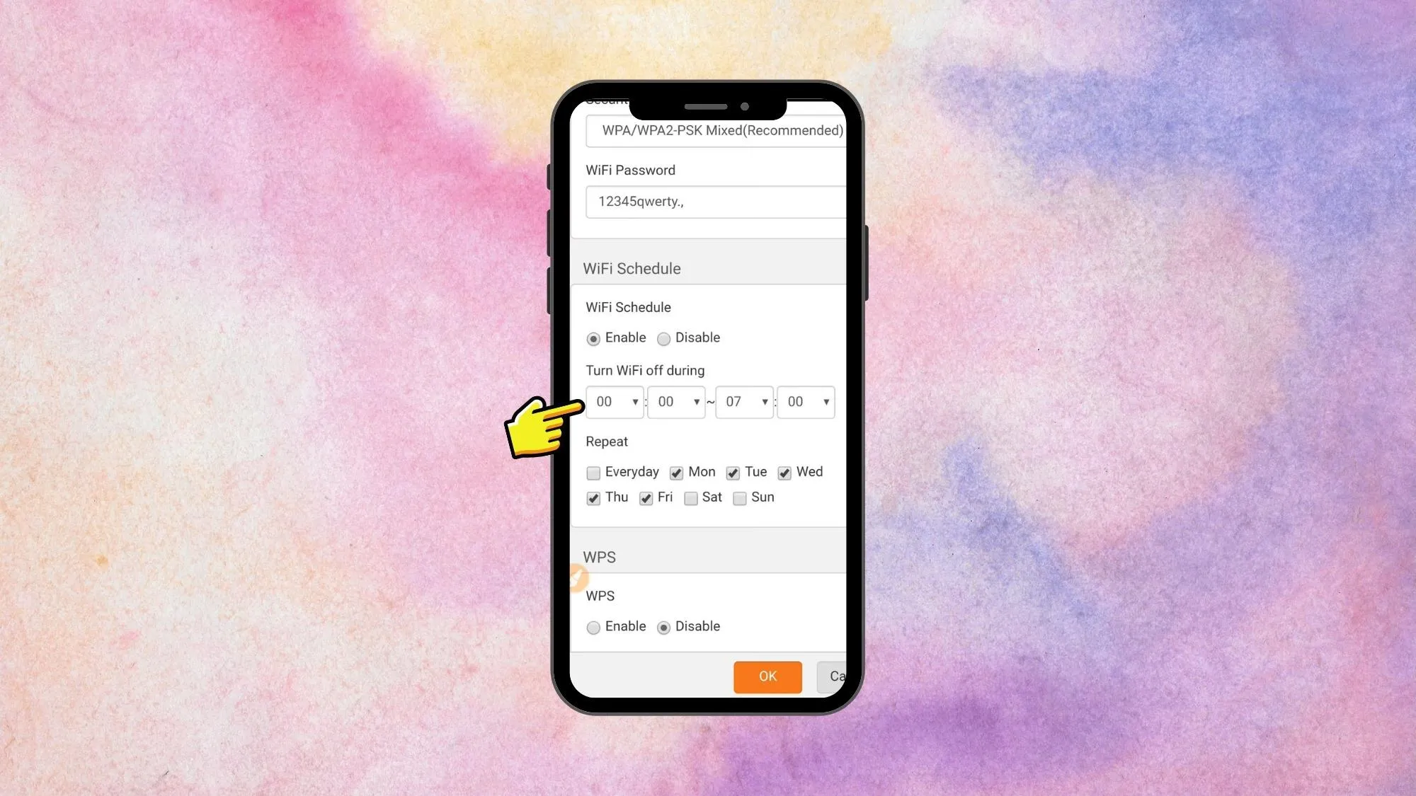 Ngoài ra bạn cũng có thể tiến hành đặt lịch On/Off cho Wifi Tenda đơn giản, nhanh chóng