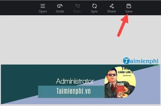 Nhấn Save để lưu lại ảnh bìa Facebook