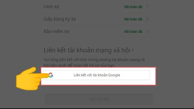 Nhập địa chỉ email cá nhân vào mục yêu cầu để nhận thông báo và hoàn tất các bước đăng ký tài xế Grab