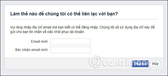 Nhập email mới
