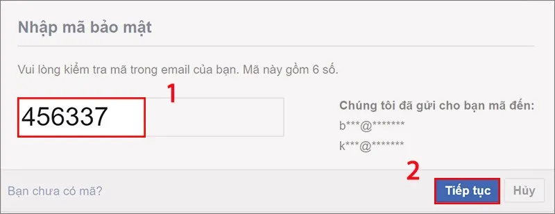 nhập mã bảo mật
