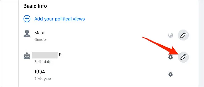 Nhấp vào biểu tượng bút chì