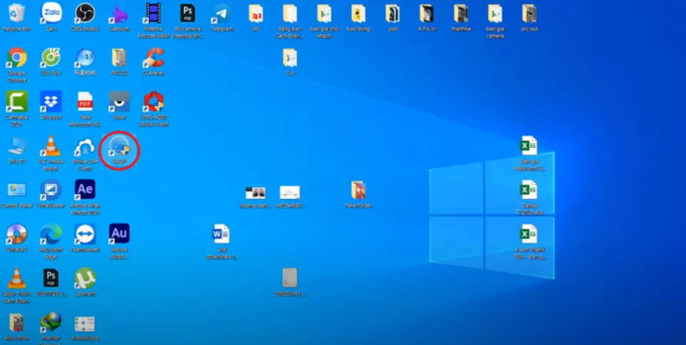 Phần mềm SADP tìm kiếm và hiển thị danh sách các camera Hikvision IP trong mạng nội bộ