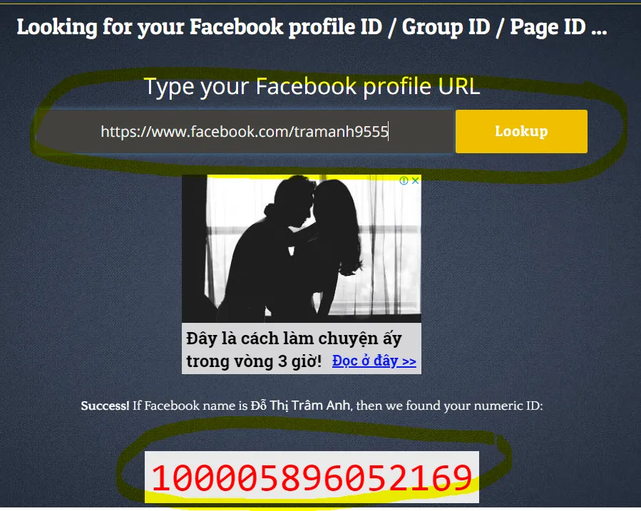 Quy trình tra cứu UID facebook để tìm thông tin liên hệ
