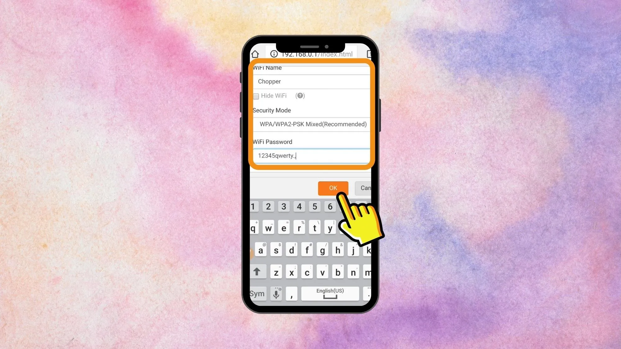 Sau khi đăng nhập thành công, tiếp theo bạn hãy cài đặt Wifi Name và Password cho mạng của mình