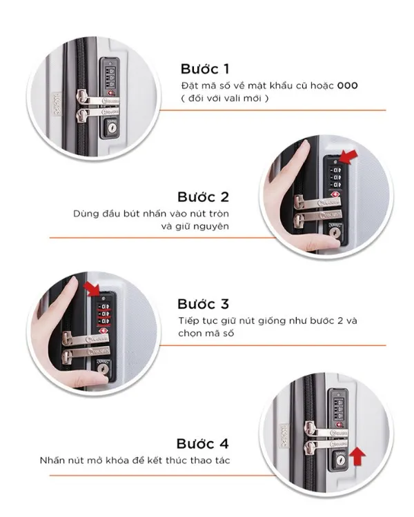 Sơ đồ Khóa TSA nhấn giữ hướng dẫn cách cài khóa số