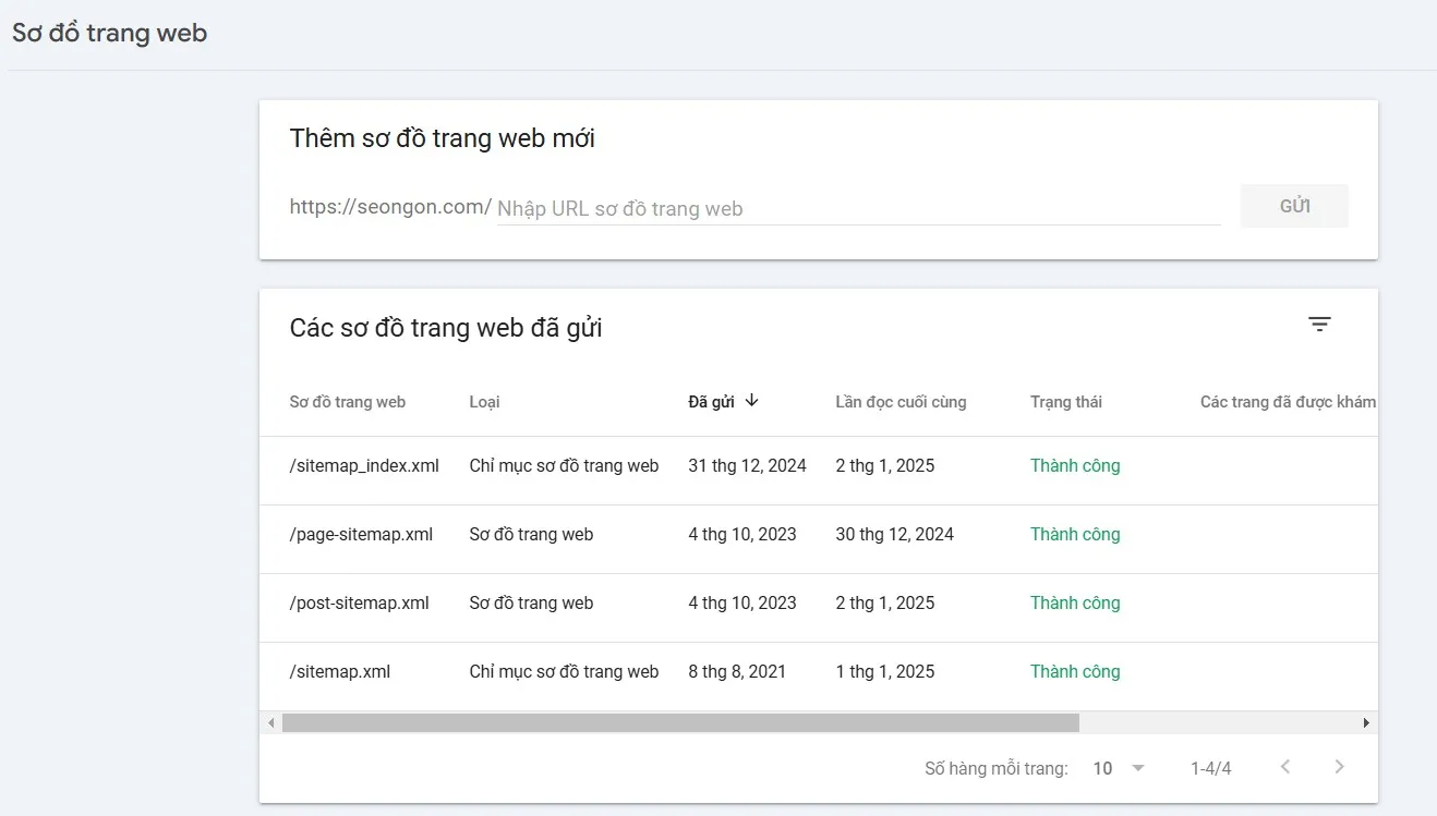 Sơ đồ trang web trong Google Search Console là tệp quan trọng để khai báo cấu trúc website