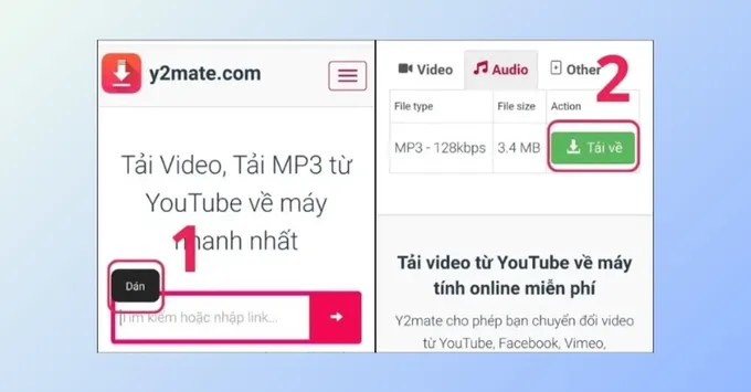 Sử dụng các công cụ trực tuyến như SaveFrom hoặc Y2mate để tải video chất lượng cao