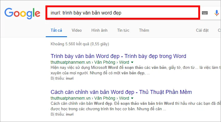 Sử dụng cú pháp inurl để tìm nguồn hướng dẫn tải video facebook uy tín