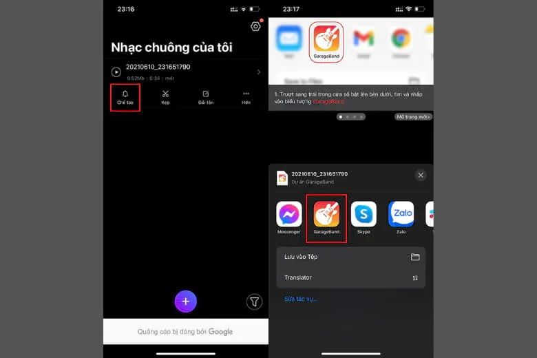 Sử dụng ứng dụng Ringtones Maker và GarageBand 3