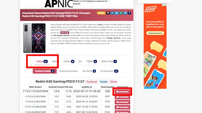 Tải ROM cho điện thoại Xiaomi