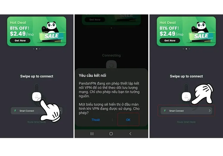 Tải ứng dụng VPN và chọn quốc gia Ấn Độ để mở tính năng khóa