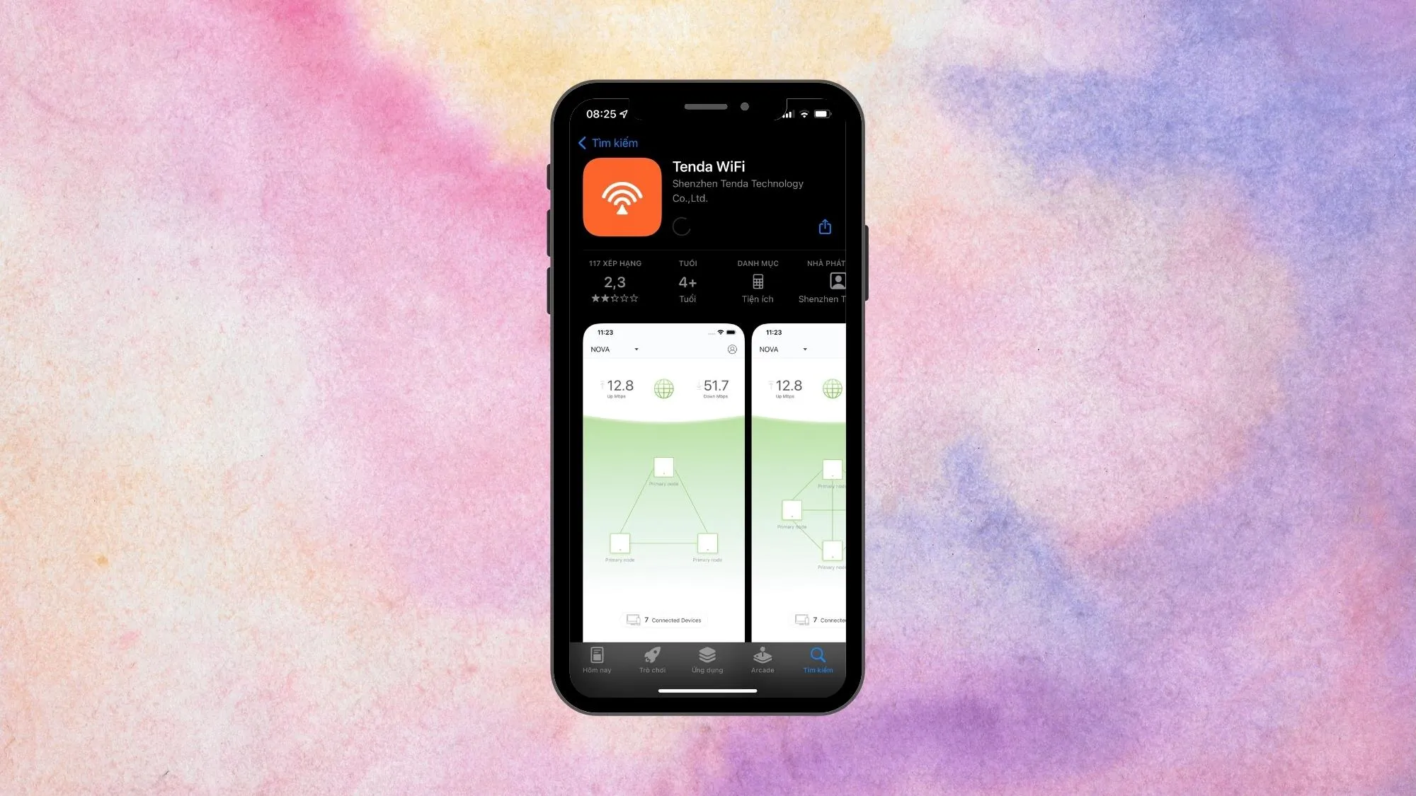 Tải về ứng dụng Tenda Wifi App để tiến hành cài đặt router wifi tenda