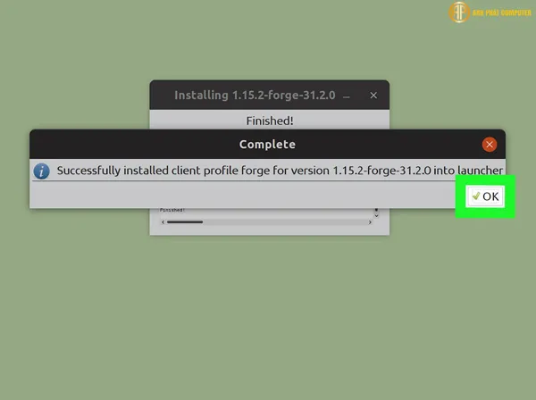 Tải xuống và cài đặt phần mềm Minecraft Forge để cài mod cho Minecraft PC