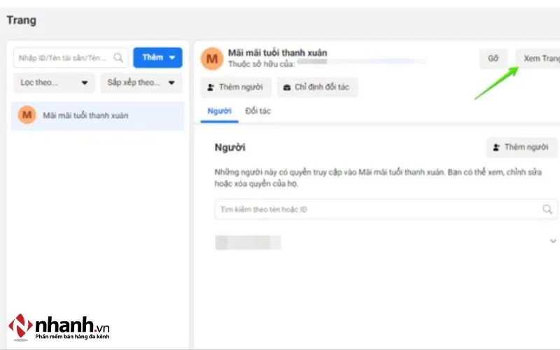 Tạo Fanpage mới từ tài khoản BM