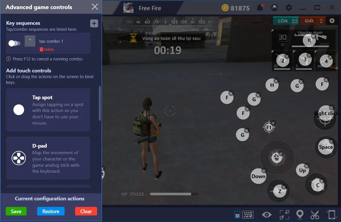 Tạo không hạn chế số lượng Key sequence