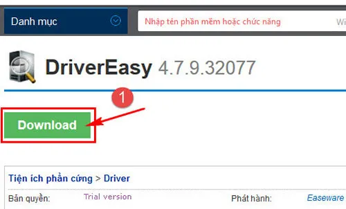 Thanh tìm kiếm Google với từ khóa tải phần mềm