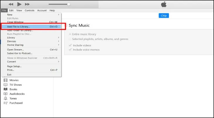 Thêm file nhạc MP3 vào Thư viện iTunes trên PC