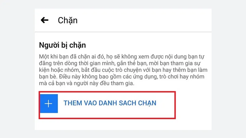 Thêm người dùng vào danh sách chặn hàng loạt bằng cách tìm kiếm tên