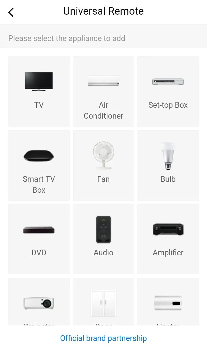 Thêm thiết bị điều hòa vào danh sách BroadLink