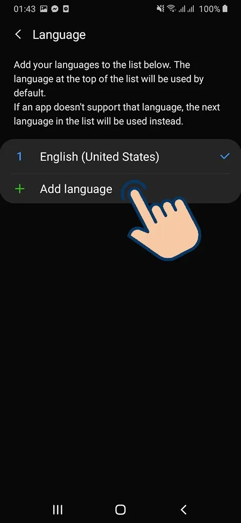 Thêm Tiếng Việt vào danh sách ngôn ngữ ưu tiên của Android