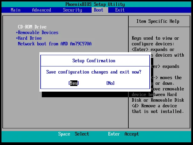 Thiết lập Boot từ ổ đĩa CD/DVD
