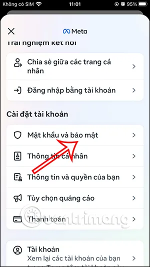 Thiết lập mật khẩu bảo mật Facebook