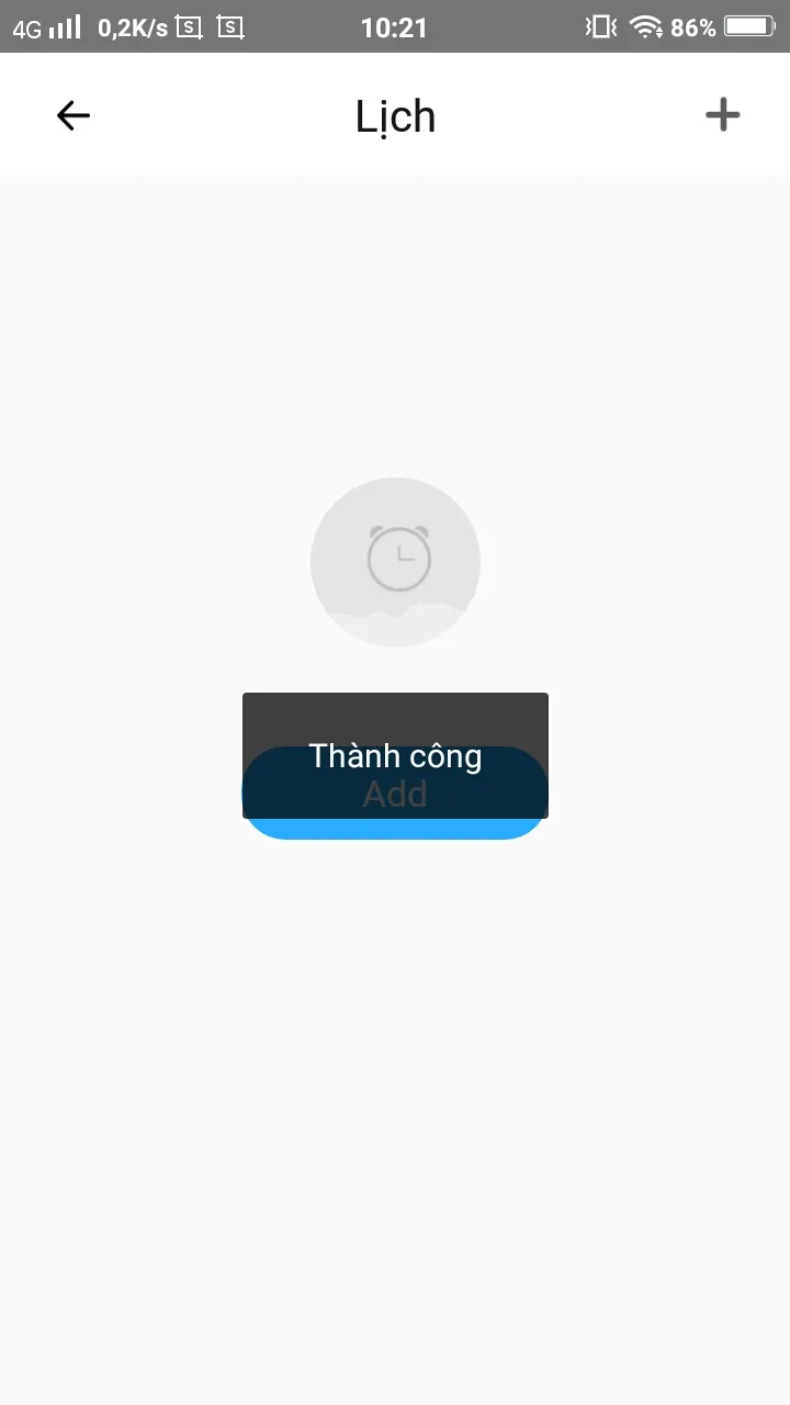 Thiết lập thời gian và trạng thái bật/tắt trong lịch hẹn giờ