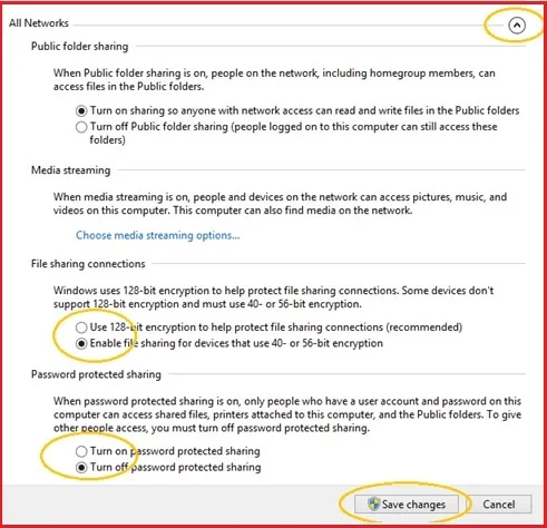 Thiết lập tùy chọn chia sẻ nâng cao khi cài scan máy photocopy Ricoh