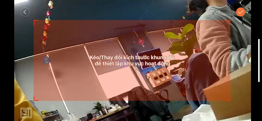 Thiết lập vùng hoạt động và độ nhạy cho tính năng phát hiện chuyển động thông minh